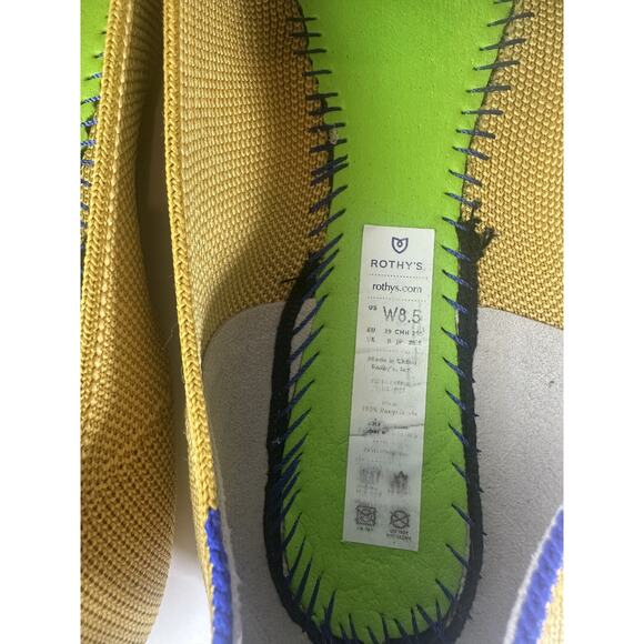 Rothy’s LemonDrop Loafers Round Toe Ballet Flat Slip On Knit Yellow Shoes 8.5 - Picture 12 of 16